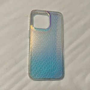 Iridescent snake skin iPhone 13 Pro case